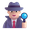 man detective emoji